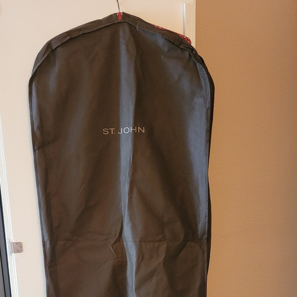 St. John Travel, Formal, Coat Zippered Garment Bag Designer Label 52" x 24"